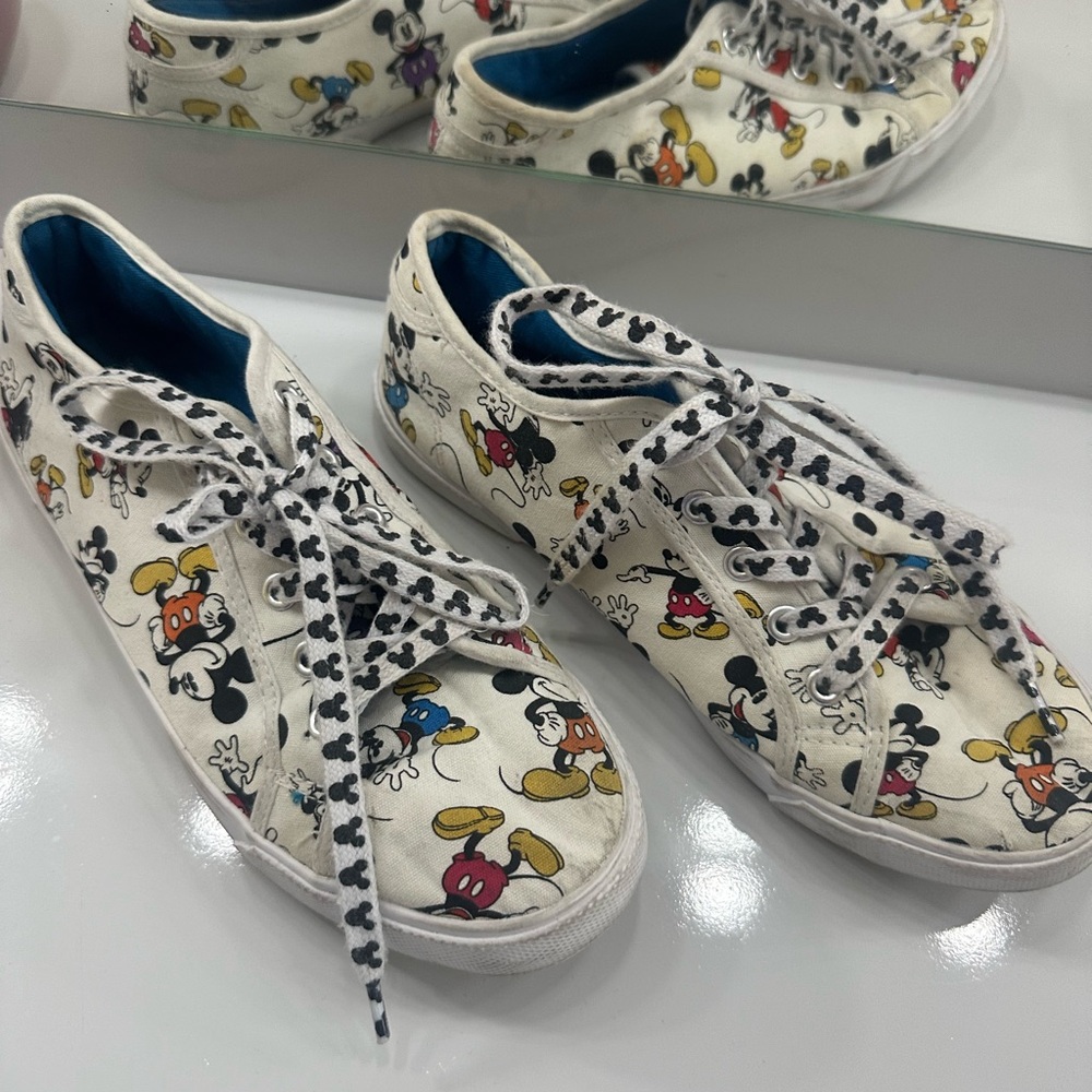 Disney White Sneakers Whimsical Design
